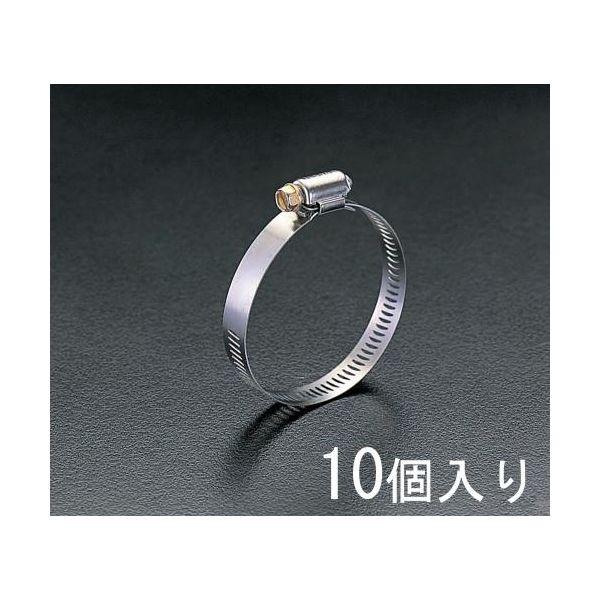 エスコ EA463CA-140 64-140mm万能型ステンレス製クランプ10個 EA463CA140【キャンセル不可】