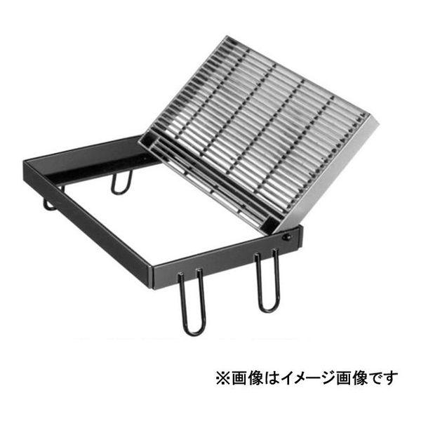 【個人宅配送不可】ニムラ PGE-S 444-45(T-25/T-20) 直送 代引不可 鋼板製グレーチング 110°開閉細目 プレーン 受枠付 PG