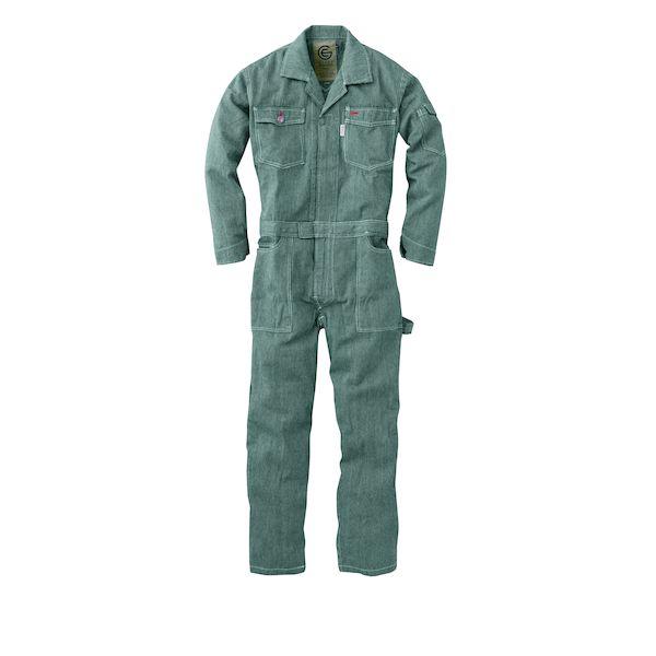 エスケープロダクト 4582239600993 長袖ツナギ GE−105 C／20 ブラックヒッコリー 4Lサイズ