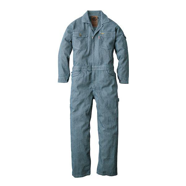 エスケープロダクト 4589708569706 長袖ツナギ GE−105H C／19 ヒッコリー 7号サイズ LADIES
