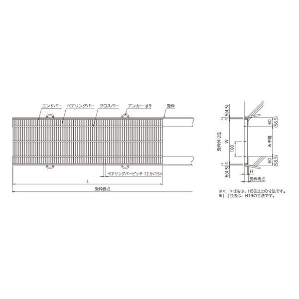 【個人宅配送不可】ニムラ PKD-S 438-5(T-6) 直送 代引不可 鋼板製グレーチング 横断・側溝用細目みぞぶた プレーンタイプ PKD−S