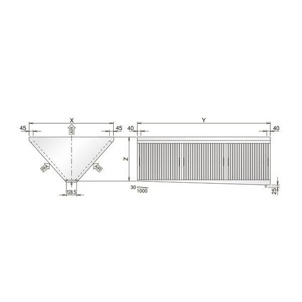 ホーコス 0661-02013 直送 代引不可・他メーカー同梱不可 厨房用グリースフィルター（高風量Vフィルター）両面3連式 066102013_1
