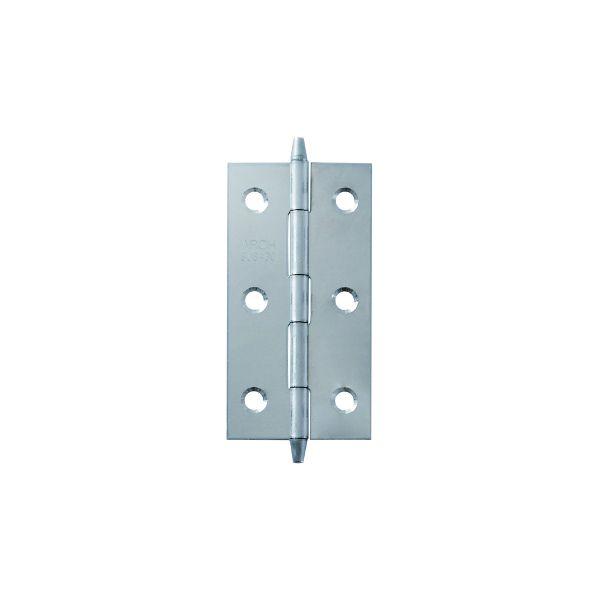 ニシムラ アーチ NO.4515-76BK 【50個入】 ARCH No．4515 ステンレスロング丁番 ビス付 76mm／ビス付 NO.451576