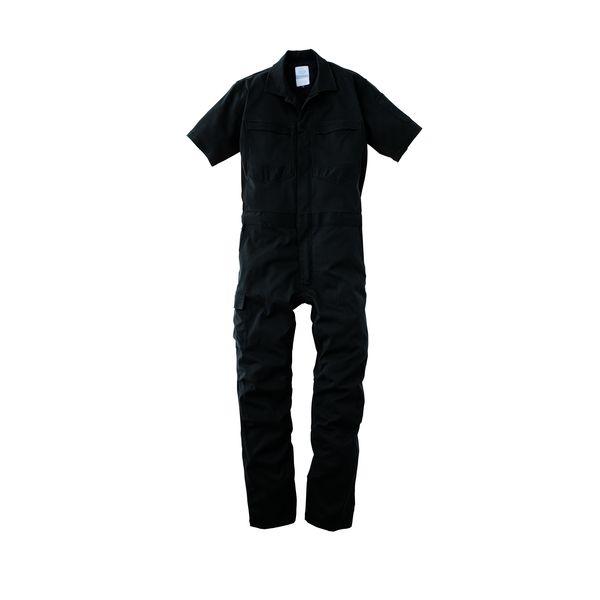 エスケープロダクト 4589708564039 ダブルメッシュストレッチ半袖ツナギ GE−445 C／5 ブラック 4Lサイズ