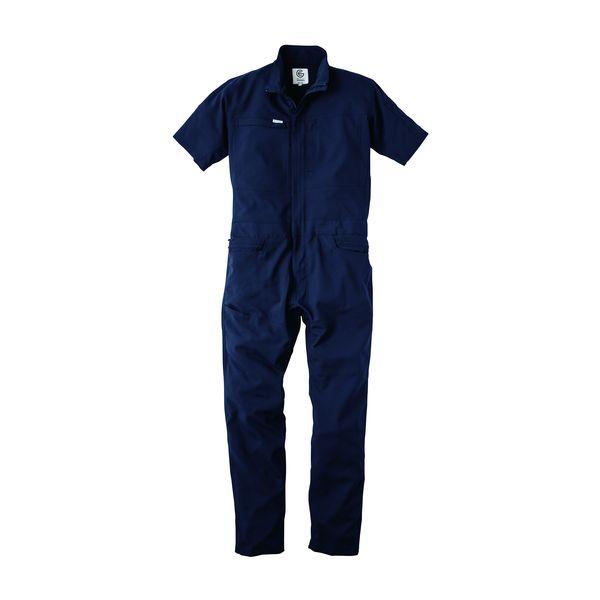 エスケープロダクト 4589708566934 グリッドエアー半袖ツナギ GE−675 C／12 ネイビー Lサイズ