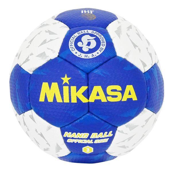 ミカサ MIKASA 4907225061532 HB350B−WBL ハンド3号 試合球 ディンプル 白青 松脂アリ