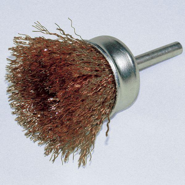 ヤナセ BKMCJ-40 【5個入】 軸付カップブラシ 鋼線メッキ 40X25X6X35 BKMCJ40