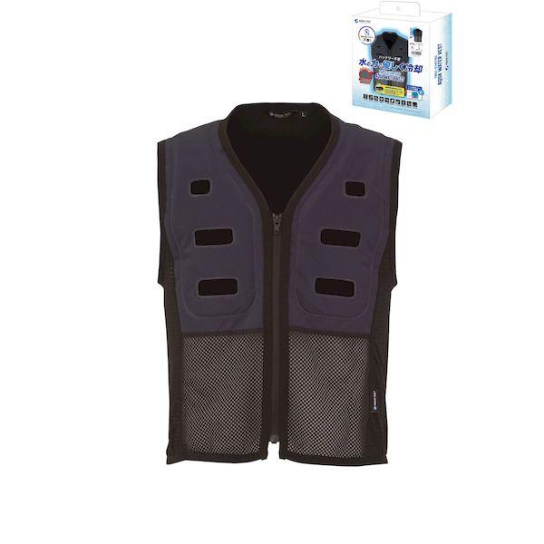 アクアウォーターベスト ウォーターベスト AT502-56-S ネイビー BOXパッケージ 冷却 バッテリー不要