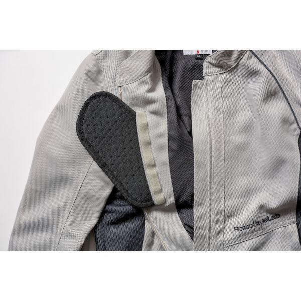 新品RossostyleLabライダースメッシュジャケットジャケット サイズM J-AMBLE ROJ121/BK/L RossoStyleLab ライダースメッシュ