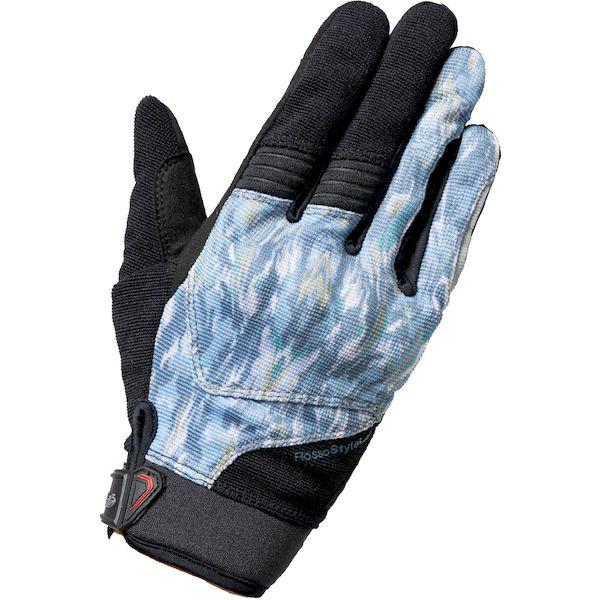 J-AMBLE RSG355/BLTAIL/L RossoStyleLab グローブ プロテクションメッシュグローブ ブルーテイル L RSG355