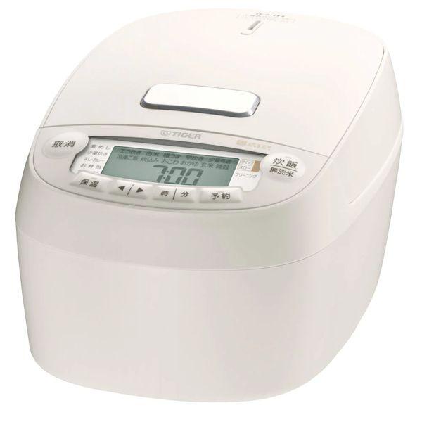 タイガー魔法瓶 TIGER JPV-S100-WO 圧力IHジャー炊飯器 〈炊きたて〉5．5合炊き ／オフホワイト JPVS100WO