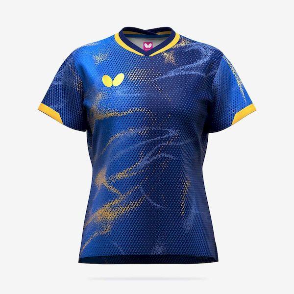 バタフライ Butterfly 4906901239241 47149 エリスター12・シャツ・レディース ダークブルー サイズ：2XO