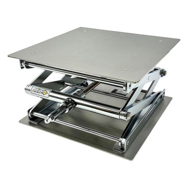 1-4642-17 ラボラトリージャッキ ラチェット式 250×250mm LJ-2525 1464217