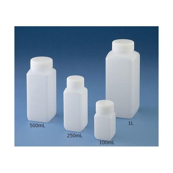 15-5304-55 Jボトル角型 広口 ナチュラル 1L 滅菌済 50本 1553-04 15530455