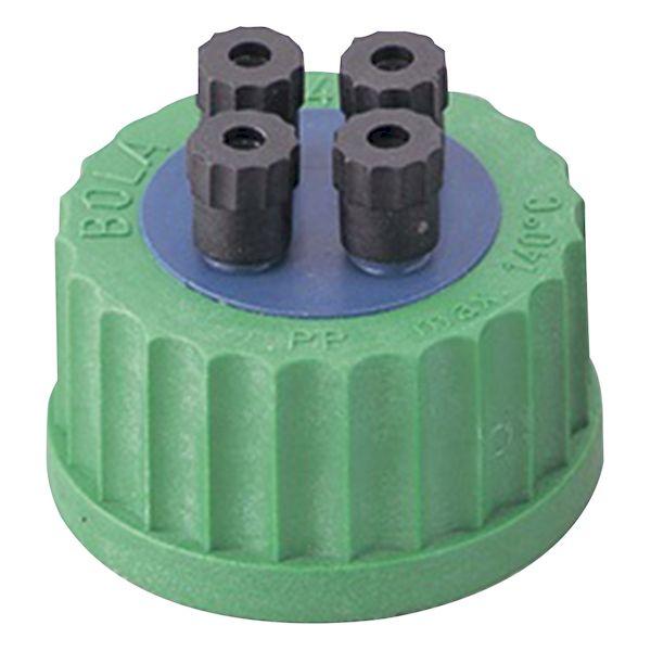 1-7405-03 ねじ口瓶用キャップ 硬質チューブ用・GL45用 バルブ無し 1個入 D 608-08 1740503