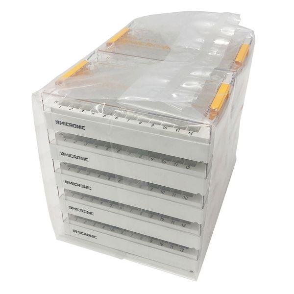 4-1087-60 2Dﾊﾞｰｺｰﾄﾞ付ｸﾗｲｵﾁｭｰﾌﾞ Internal thread 0.75mL ﾗｯｸ入