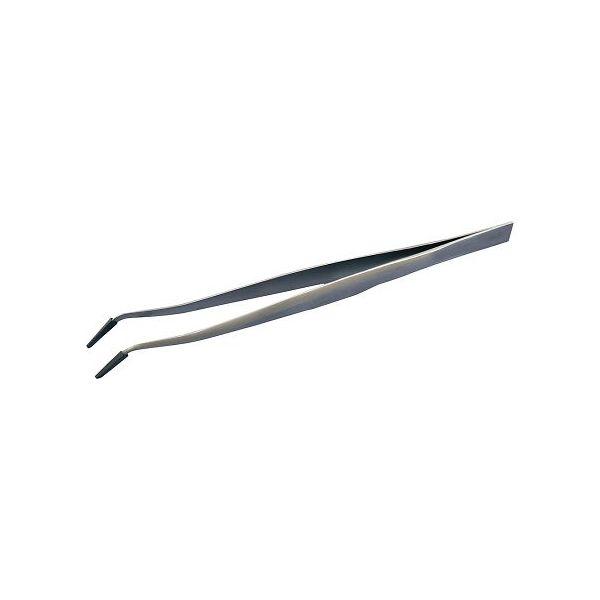 4-2481-05-77 純水洗浄 先端ゴムキャップ付ピンセット TB-160 先曲り 160×10mm 424810577