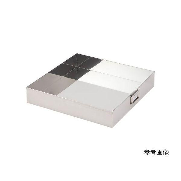 4-2998-02 ステンレス鋼大型野球バット 行動様式引き取り手付 550×550×100粍 4299802
