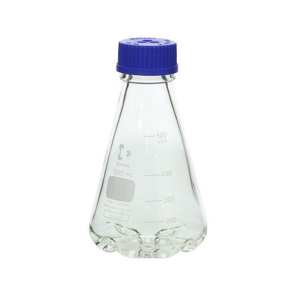 4-5286-02 ねじ口揺すれる三角瓶 召し使いバッフル付 500ml 4528602