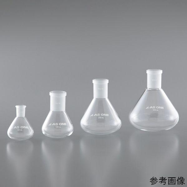 4-6116-04 平底ナスフラスコ 500ml 摺合29／42 FE500 4611604