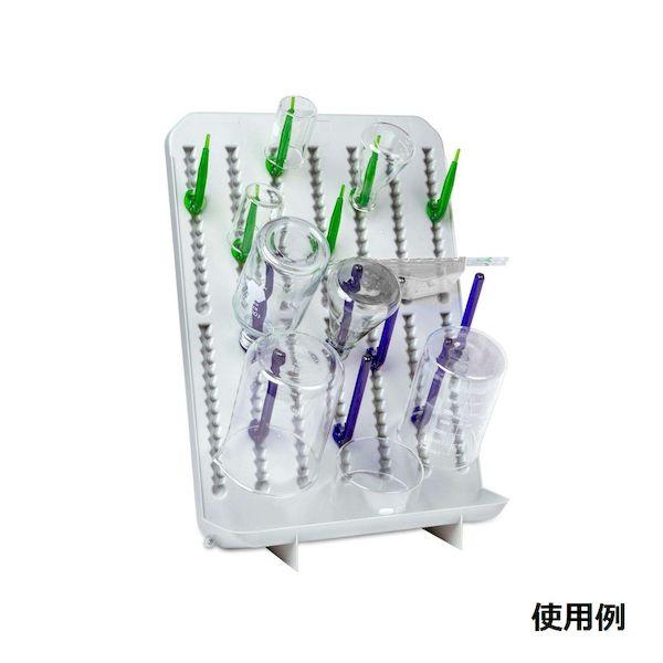 【在庫切れ】【納期未定】4-6629-01 ラボ用2way乾燥ラック 卓上／壁掛け対応 ペグ72本／乾燥ラック2個付属 120791 4662901