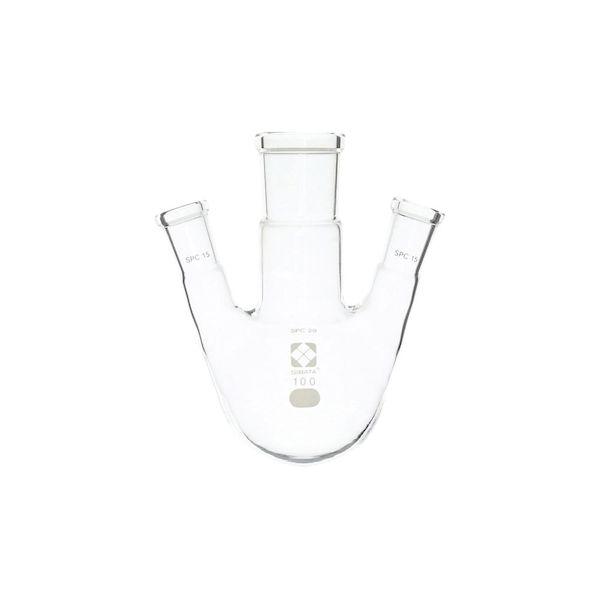 61-4416-77 SPC三口丸底フラスコ 100mL 030170−15100 61441677