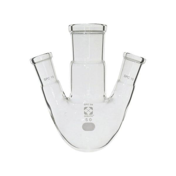 61-4416-80 SPC三口丸底フラスコ 50mL 030170−1550 61441680