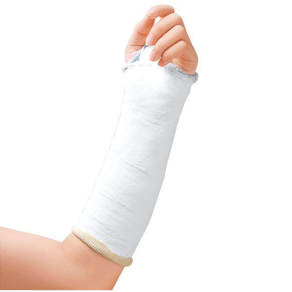 【個数：1個】4900070100524 直送 代引不可 アルケア プラスランギプス 赤3裂 ロール 10052 18巻入