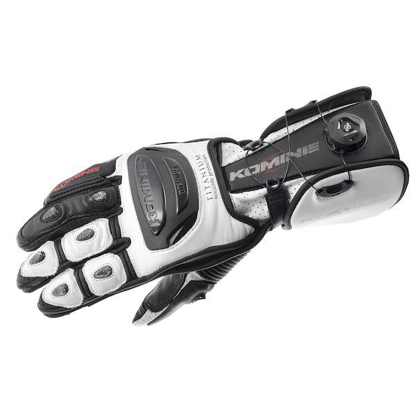 コミネ KOMINE 06-253/WH/BK/M GK−253 DIAL FIT RACING GLOVES WH／BK M 06253WHBKM