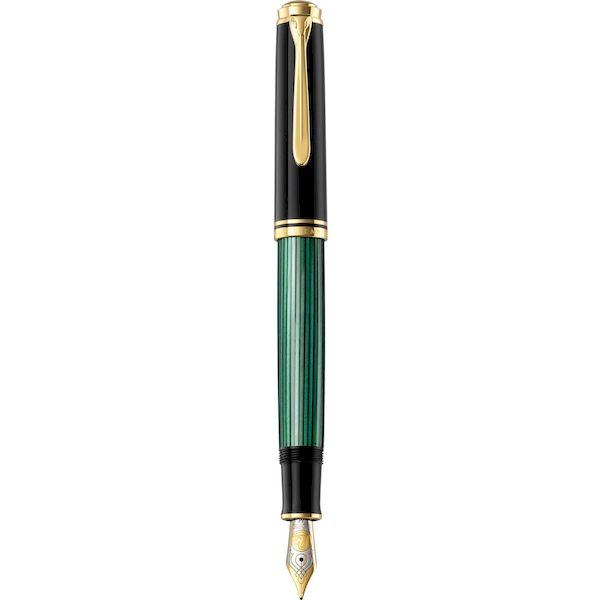 Pelikan ペリカン 4012700986511 万年筆 EF 極細字 緑縞 スーベレーン M800 正規輸入品