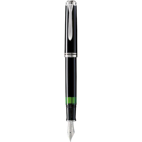 Pelikan ペリカン M805 万年筆 F 細字 黒 スーベレーン 正規輸入品