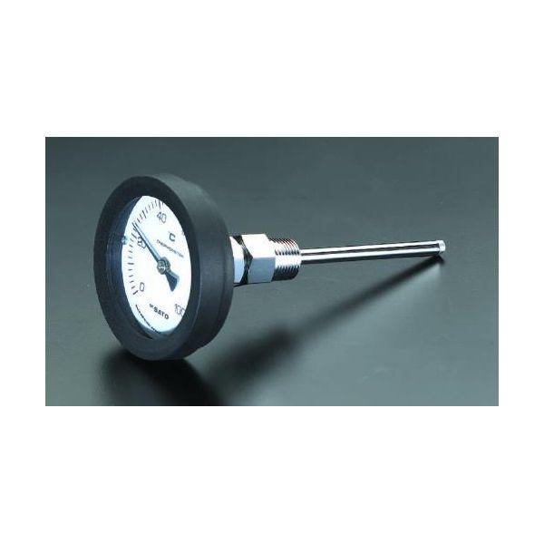 ESCO エスコ -20-50゜C/ 50mm 温度計・平型保護枠付(直型) EA727AD-21