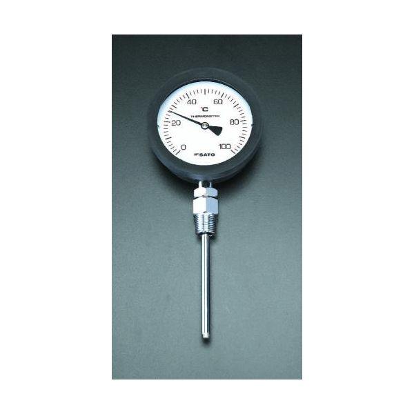 【個人宅配送不可】直送 代引不可 エスコ EA727AA-63 0~150℃/150mmバイメタル式温度計 EA727AA63【キャンセル不可】