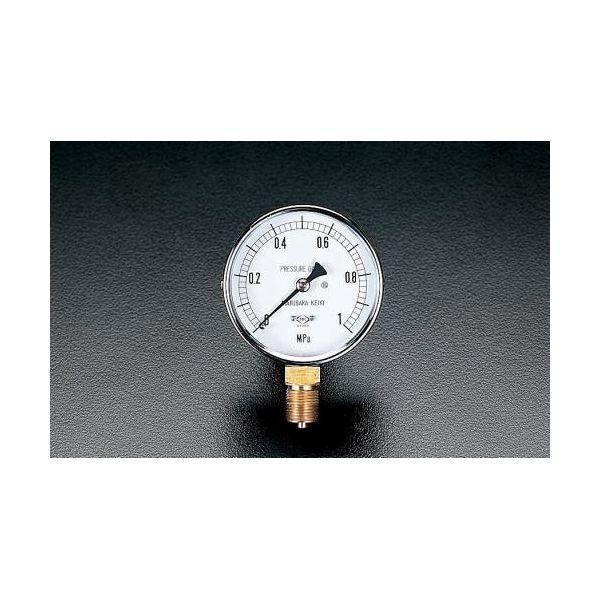 エスコ EA729BC-4 75mm0-0.4MPa圧力計 EA729BC4【キャンセル不可】
