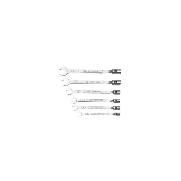 KTC 京都機械工具 FBS6 フレックスソケットスパナセット 十二角　6本組 FBS-6