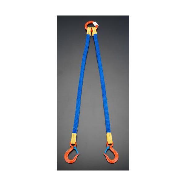 【人間宅送りとどける不可】直送 代引不可 エスコ EA981FD-31A  ３．０ｔｏｎｘ１．０ｍ ２本吊り 金具付スリング EA981FD31A【取り止める不可】