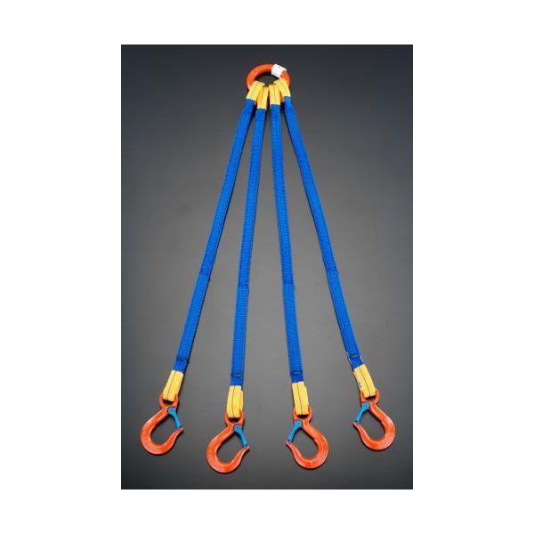 【個人宅配送不可】直送 代引不可 エスコ EA981FE-31A  ３．０ｔｏｎｘ１．０ｍ ４本吊り 金具付スリング EA981FE31A【キャンセル不可】