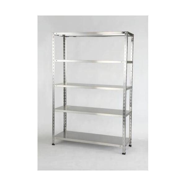 【個人宅配送不可】直送 代引不可 エスコ EA976EB-120 １２００ｘ１８００ｘ４５０ｍｍ／１５０ｋｇ ５段軽量棚 ステンレス製【キャンセル不可】