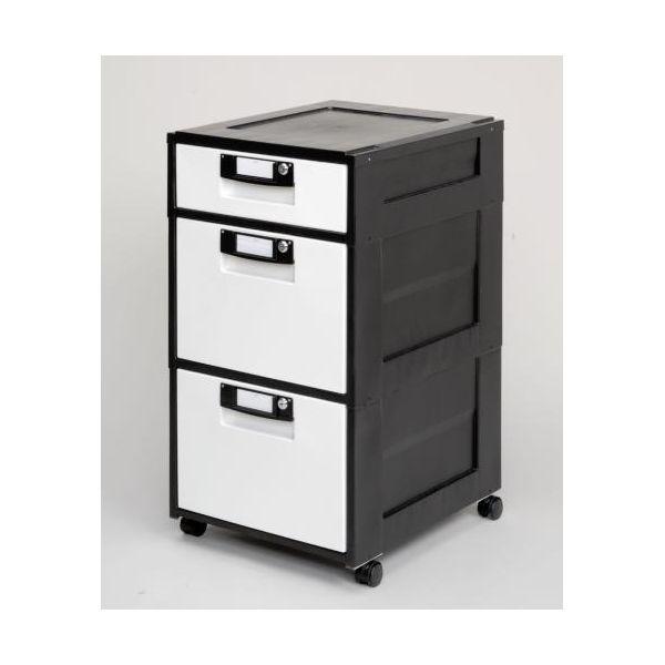 【個人宅配送不可】直送 代引不可 エスコ EA954HL-4 ４２５ｘ５０９ｘ７８４ｍｍ／３段 キャビネット EA954HL4【キャンセル不可】