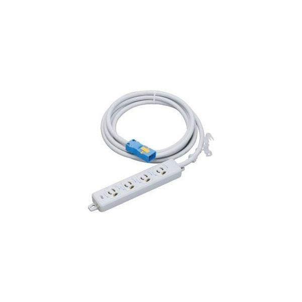 明工社 明工 MR7904NT5 横形ＯＡ用抜け止め接地タップ４コ口 ランプ、マグネット付  ＶＣＴ５ｍハーネスプラグ付の通販は