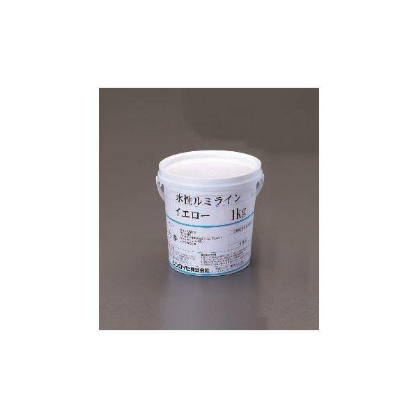 【個人宅配送不可】直送 代引不可 エスコ EA942EW-1  １ｋｇ 水性床用蛍光塗料 イエロー EA942EW1【キャンセル不可】
