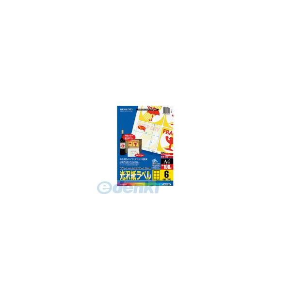 コクヨ（KOKUYO） ［LBP−G1906］ カラーLBP＆amp；PPC用光沢紙ラベルA4 6面90X90 100枚 LBP−G1906