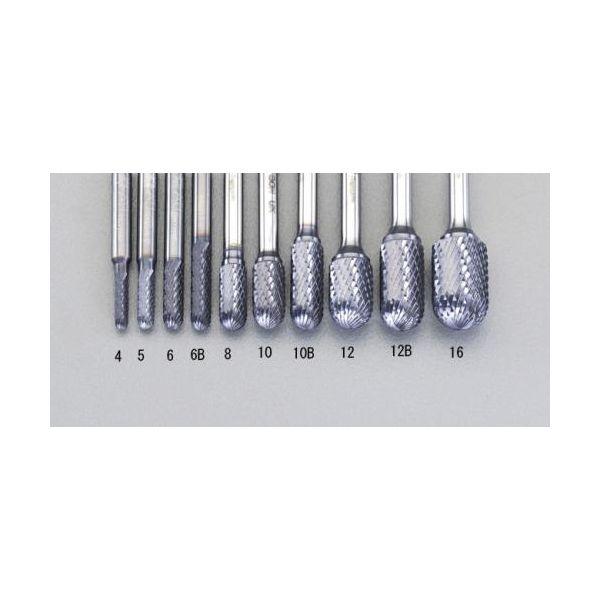 エスコ EA819VB-10B １０ｘ２５ｍｍ／６ｍｍ軸 Ｃｏａｔｅｄ 超硬バー EA819VB10B【キャンセル不可】
