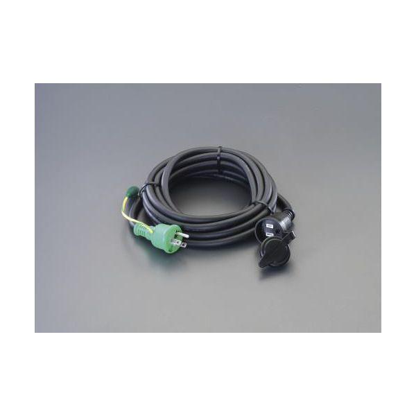 エスコ EA815GB-37 ＡＣ１２５Ｖ／１５Ａｘ１０ｍ 延長コード アース付／防雨型 EA815GB37【キャンセル不可】