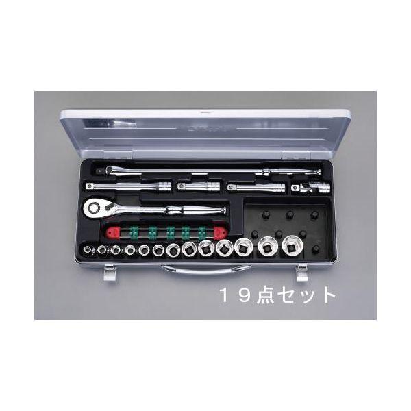 【個人宅配送不可】直送 代引不可 エスコ EA618R-5  １／２“ｓｑ ソケットレンチセット EA618R5【キャンセル不可】