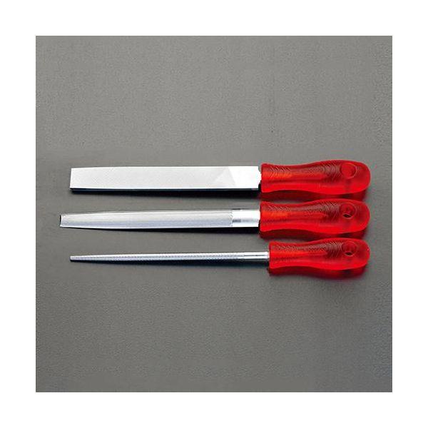 【個人宅配送不可】直送 代引不可 エスコ EA521PT-25  ２５０ｍｍ 鉄工やすり コーティング 中目／３本組 EA521PT25【キャンセル不可】