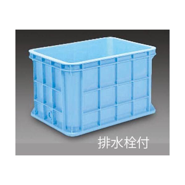 【個人宅配送不可】直送 代引不可 エスコ EA506AG-2  ８８０ｘ６４０ｘ５１５ｍｍ／２０９Ｌ コンテナ 排水栓付 EA506AG2【キャンセル不可】
