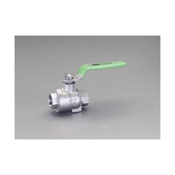 【個人宅配送不可】直送 代引不可 エスコ EA470AG-6  Ｒｃ ３／４“ ボールバルブ ステンレス製・フルボア型 EA470AG6【キャンセル不可】