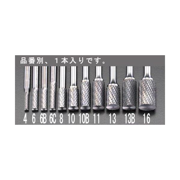 エスコ EA819JJ-10B 10x25mm6mm軸超硬カッターEndCut EA819JJ10B【キャンセル不可】
