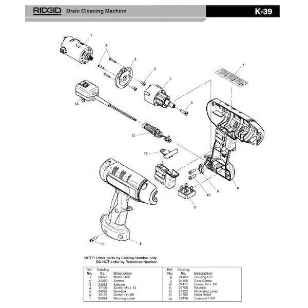 リジッド RIDGID 24078 モーター 115V